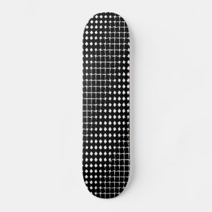 Zwart abstract patroon skateboard