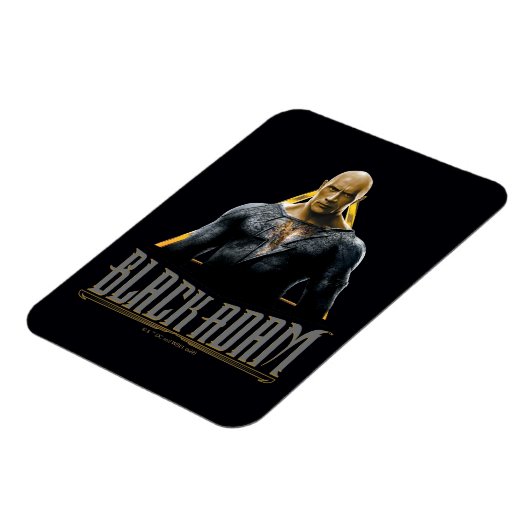 Zwart Adam-teken en naam grafisch Magneet (Linkerzijde)