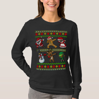 Zwart Afrikaans-Amerikaanse Squad Sinterklaas Mevr T-shirt