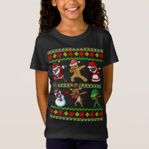Zwart Afrikaans-Amerikaanse Squad Sinterklaas Mevr T-shirt