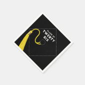 Zwart Afstuderen 2025 Servet (Hoek)