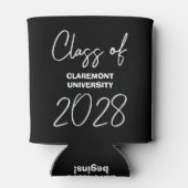 Zwart Afstuderen Klasse Jaar Blikjeskoeler (Achterkant)