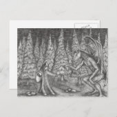 Zwart als nacht briefkaart (Voorkant / Achterkant)