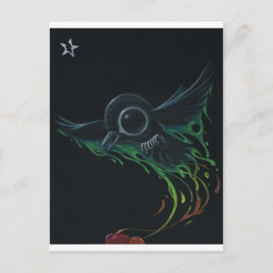 Zwart als pitch briefkaart