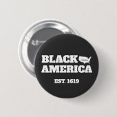 Zwart Amerika - Een MisterP Button (Voorkant /achterkant)