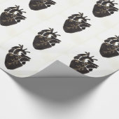 Zwart anatomisch hart cadeaupapier (Hoek)