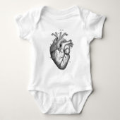 Zwart anatomisch hart romper (Voorkant)