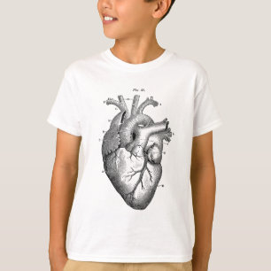 Zwart anatomisch hart t-shirt