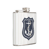 Zwart-anker monogrammen heupfles (Rechts)