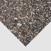 Zwart asfalt afdrukken tissuepapier (Detail)