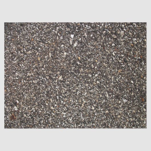 Zwart asfalt afdrukken tissuepapier (Voorkant)