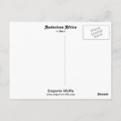 Zwart-Audaciaal Afrika Briefkaart (Achterkant)