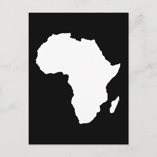 Zwart-Audaciaal Afrika Briefkaart (Voorkant)