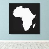 Zwart-Audaciaal Afrika Canvas Afdruk (Insitu (Houten vloer))