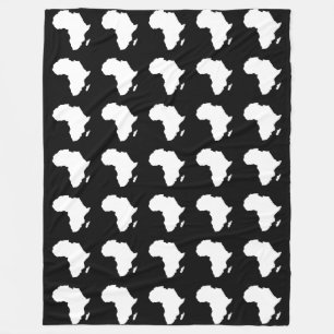 Zwart-Audaciaal Afrika Fleece Deken