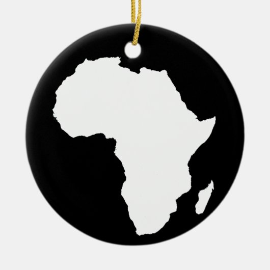Zwart-Audaciaal Afrika Keramisch Ornament (Voorkant)