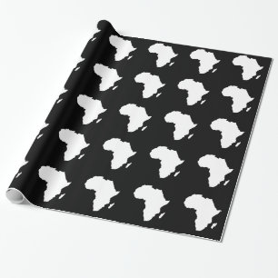 Zwart Audacieux Afrika Cadeaupapier