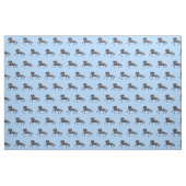 Zwart-Aziatische paardenverbinding Stof (Fat Quarter)