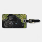 zwart bagagelabel (Voorkant horizontaal)