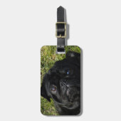 zwart bagagelabel (Voorkant verticaal)