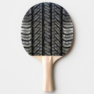 Zwart bandrubber automobieldecor tafeltennisbatje