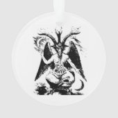  zwart Baphomet Ornament (achterkant)