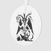  zwart Baphomet Ornament (voorkant)
