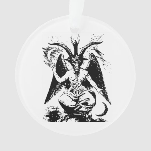  zwart Baphomet Ornament (voorkant)