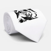  zwart Baphomet Stropdas (Opgerold)