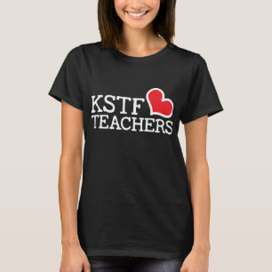 Zwart basisstation voor vrouwen - KSTF-hart: Midde T-shirt