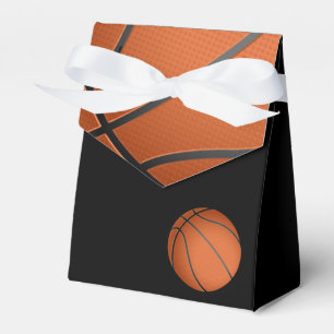 Zwart Basketbal Baby shower Treat Bedankdoosjes