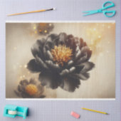 Zwart Beauty Peony Roos Decoupage Tissue Paper Tissuepapier (Craft)