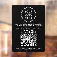 Zwart bedrijfslogo Maak uw QR-code