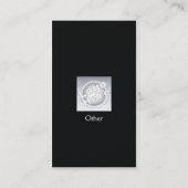 Zwart beeldscherm - Verticaal - Zakelijk Visitekaartje (Achterkant)