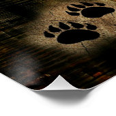 Zwart Beer Bald Eagle Beer Schilder Drukt Wilderhe Perfect Poster (Hoek)