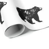 Zwart Beer Cadeaupapier (Rol Hoek)