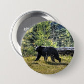 Zwart Beer dat een ranch deeg passeert Ronde Button 7,6 Cm (Voorkant /achterkant)
