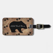 Zwart Beer en Beer poten Bagagelabel (Voorkant horizontaal)