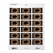 Zwart Beer en Beer poten Etiket (Full Sheet)