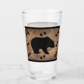 Zwart Beer en Beer poten Glas (Achterkant)