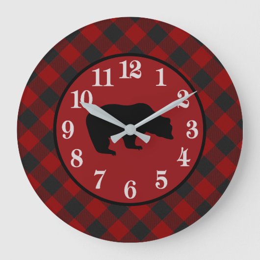 zwart beer grote klok (Voorkant)