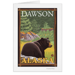Zwart Beer in de bosbouw - Dawson, Alaska