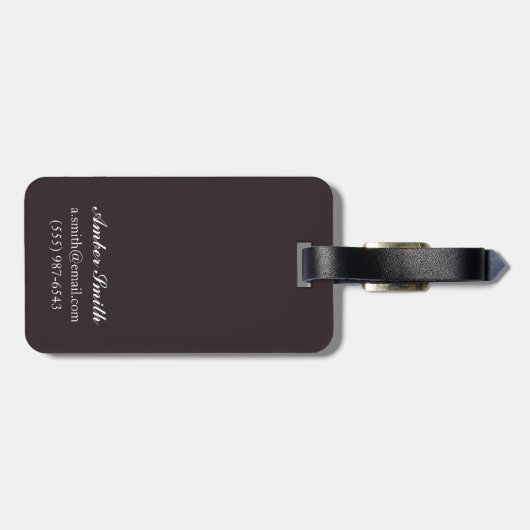 Zwart Beer in de bosbouw - Idaho Bagagelabel (Achterkant horizontaal)