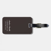 Zwart Beer in de bosbouw - Montana Bagagelabel (Achterkant horizontaal)