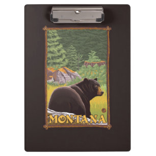 Zwart Beer in de bosbouw - Montana Klembord