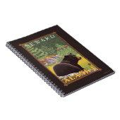 Zwart Beer in de bosbouw - Seward, Alaska Notitieboek (Rechterzijde)
