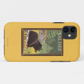 Zwart Beer in de bosbouw - Valdez, Alaska Case-Mate iPhone Case (Achterkant (horizontaal))