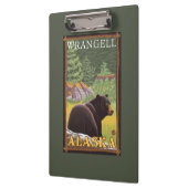 Zwart Beer in de bosbouw - Wrangell, Alaska Klembord (Links)