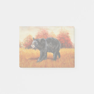 Zwart Beer in Herfstbos Post-it® Notes
