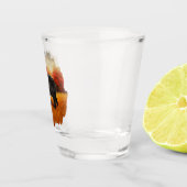 Zwart Beer in Herfstbos Shot Glas (Rechts)